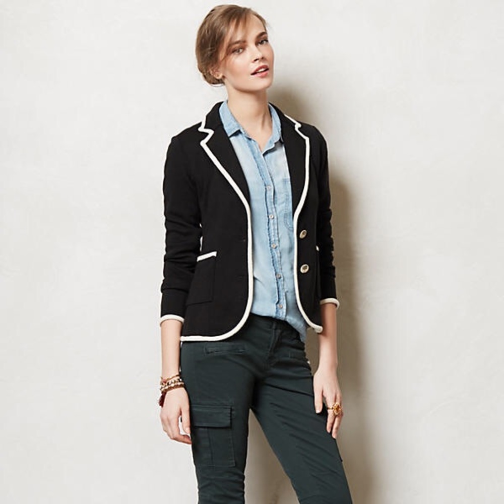 Anthropologie sweater blazer